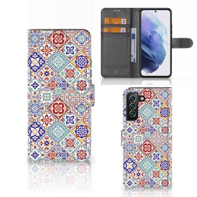 Samsung Galaxy S22 Plus | Bookcase | Tiles Color