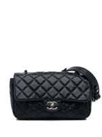 CHANEL Pre-Owned mini sac à main perforé Classic Flap (2014) - Bleu