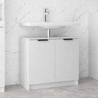 Badkamerkast 64,5x33,5x59 cm bewerkt hout hoogglans wit Badkamerkast 64,5x33,5x59 cm bewerkt hout hoogglans wit