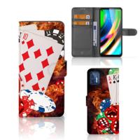 Motorola Moto G9 Plus | Wallet Case | met Pasjes | Casino Motorola Moto G9 Plus | Wallet Case | met Pasjes | Casino