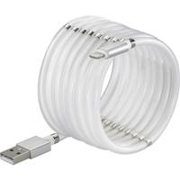 Renkforce USB-kabel USB 2.0 USB-A stekker, Apple Lightning stekker 1.00 m Wit TO-6897012