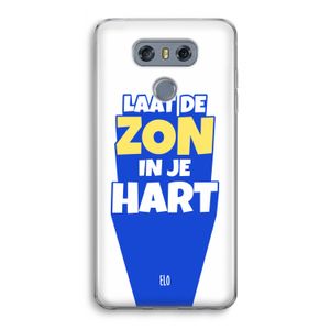 Laat de zon in je hart: LG G6 Transparant Hoesje