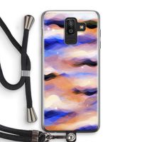 Donkere Wolken: Samsung Galaxy J8 (2018) Transparant Hoesje met koord