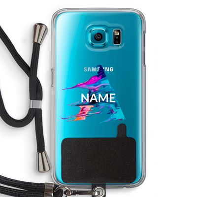 Abstract Spectrum: Samsung Galaxy S6 Transparant Hoesje met koord