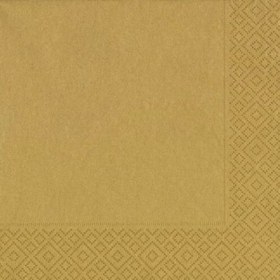 60x Gouden servetten 33 x 33 cm