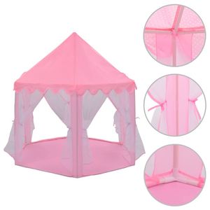 The Living Store Prinsessen Speeltent - Polyester - 133 x 140 cm - Roze