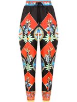 Dolce & Gabbana pantalon de jogging à imprimé carretto - Noir