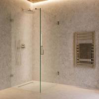 Douchecabine SaniClear Talpa | Profieloos | 100x90x200 cm | 1 Draaideur | Chroom