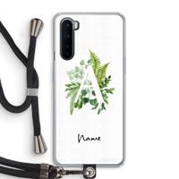 Green Brush: OnePlus Nord Transparant Hoesje met koord - thumbnail