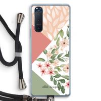 Sweet heaven geometrics: Sony Xperia 5 II Transparant Hoesje met koord