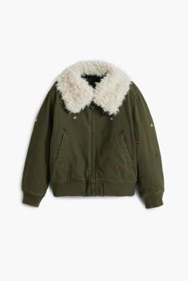 Pilotenjack met bontkraag - GREEN - 5/6