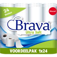 Brava Ultra Soft Toiletpapier - 24 Rollen - Comfortabel & Sterk WC Papier