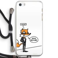 GSM secure: iPhone 5 / 5S / SE Transparant Hoesje met koord