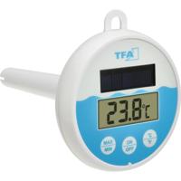 TFA Dostmann Digitales Solar-Poolthermometer Zwembadthermometer Wit, Turquoise