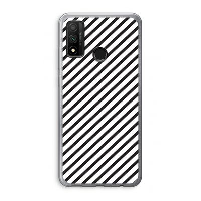 Strepen zwart-wit: Huawei P Smart (2020) Transparant Hoesje