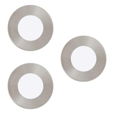 Eglo InbouwspotsFueva-C set van 3 x 8,5cm metaalgrijs - 32882
