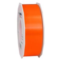 1x XL hobby/decoratie oranje kunststof sierlinten 4 cm/40 mm x 91 meter