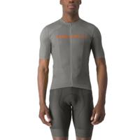 Castelli Prologo Lite fietsshirt korte mouw grijs/oranje heren L