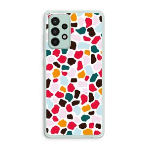 Colored Giraffe: Samsung Galaxy A52s 5G Transparant Hoesje