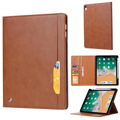 Knead huidtextuur horizontale Flip lederen case voor iPad Pro 12 9 inch 2018 met foto frame & houder & kaartsleuven & portemonnee & pen sleuf (bruin)
