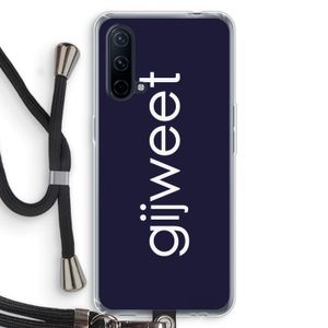 Gijweet: OnePlus Nord CE 5G Transparant Hoesje met koord