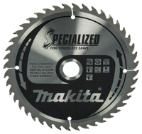 Makita Accessoires Cirkelzaagblad Hout | Specialized 165x20x1,45 44T 23g - B-53229 B-53229