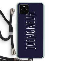 Joengneuh!: Pixel 5a 5G Transparant Hoesje met koord