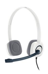 Logitech H150 On Ear headset Computer Kabel Stereo Wit Ruisonderdrukking (microfoon), Noise Cancelling Volumeregeling, Microfoon uitschakelbaar (mute)