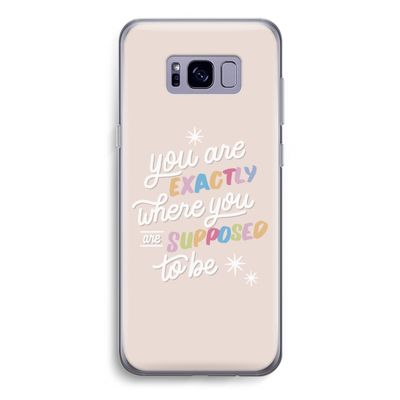Right Place: Samsung Galaxy S8 Transparant Hoesje