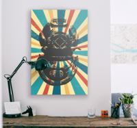 Vintage scuba duiker canvas
