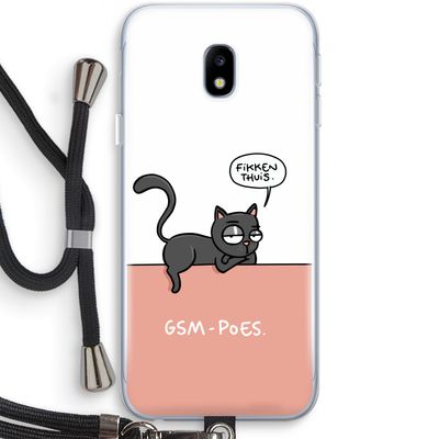 GSM poes: Samsung Galaxy J3 (2017) Transparant Hoesje met koord