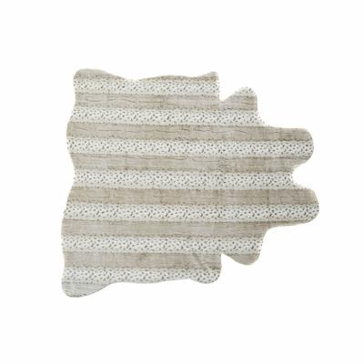 Tapijt DKD Home Decor 160 x 150 x 2 cm Beige Polyester Met huid