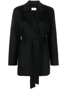 P.A.R.O.S.H. manteau en laine à taille ceinturée - Noir