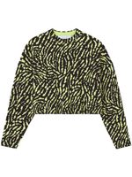 Proenza Schouler White Label pull à motif animalier en jacquard - Noir - thumbnail