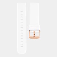 OOZOO STRAP416.20 Horlogeband rubber wit-rosekleurig 20 mm