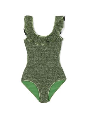 Oseree Kids maillot de bain métallisé à dos ouvert