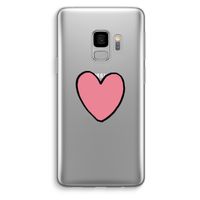 Hartje: Samsung Galaxy S9 Transparant Hoesje Hartje: Samsung Galaxy S9 Transparant Hoesje