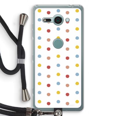 Bollen: Sony Xperia XZ2 Compact Transparant Hoesje met koord