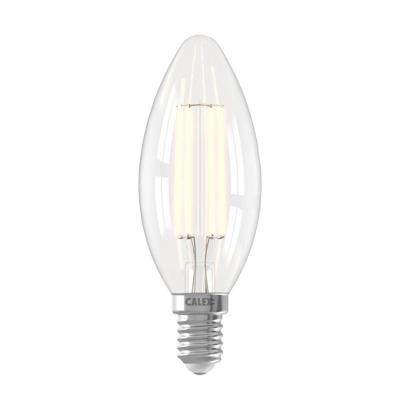 Leen Bakker - Smart LED-lamp - E14 - 4,9W - Glas - Transparant - 3.5x3.5x11.2 Cm