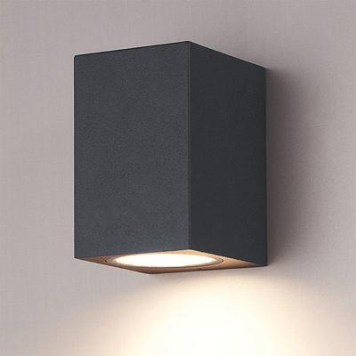 Marion - Dimbare LED Wandlamp - Excl. GU10 Lichtbron - IP65 Waterdicht - Antraciet - Binnen en buiten - Kubusvormig