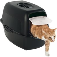 Rotho Mypet Kattenbak Eco Bailey 56 x 40 x 39 cm - Kattentoilet - Zwart&Zwart - thumbnail