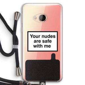 Safe with me: HTC U Play Transparant Hoesje met koord