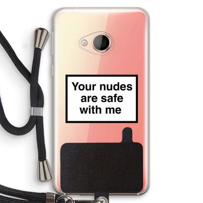 Safe with me: HTC U Play Transparant Hoesje met koord