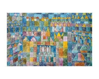 Kunstdruk Paul Klee - Tempelviertel von Pert, 1928 50x40cm