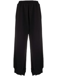 MM6 Maison Margiela pantalon de jogging à fentes - Noir