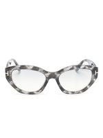 TOM FORD Eyewear lunettes de soleil Penny à monture papillon - Gris - thumbnail