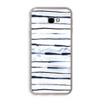 Ink Stripes: Samsung Galaxy J4 Plus Transparant Hoesje