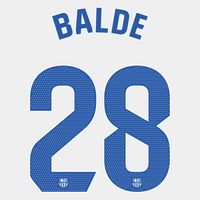 Balde 28 (Officiële FC Barcelona Away Bedrukking 2023-2024) - thumbnail