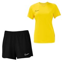 Nike Dri-FIT Academy 23 Trainingsset Dames Geel Zwart - thumbnail