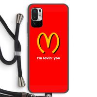 I'm lovin' you: Xiaomi Redmi Note 10 5G Transparant Hoesje met koord